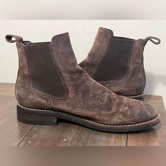 Thursday Boot Company Chocolate Suede Duke Chelsea Boots Mens size 10.5 - Picture 5 of 10